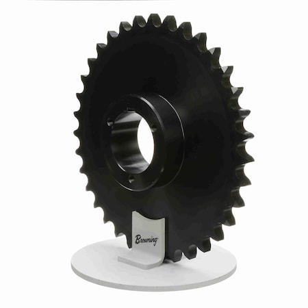 Browning Steel Bushed Bore Roller Chain Sprocket, 80Q35 80Q35